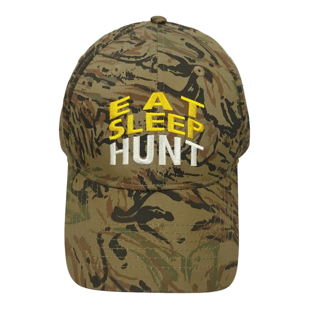 Eat Sleep Hunt Camo Strapback Cap Trucker Hunter Baseball Camouflage National